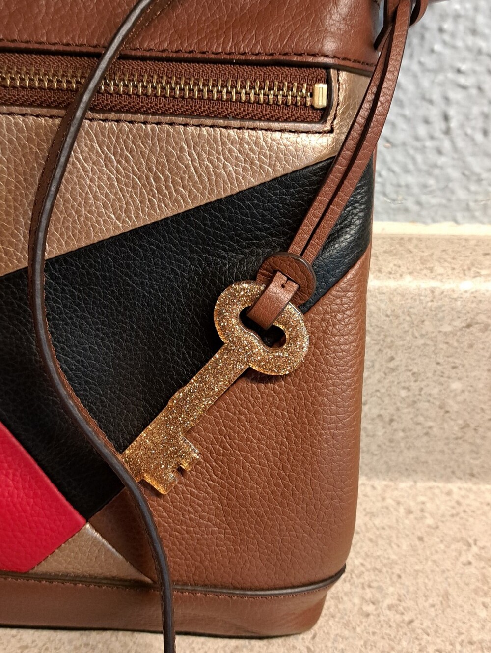 Fossil Leather Crossbody Bag - Picture 10 of 10